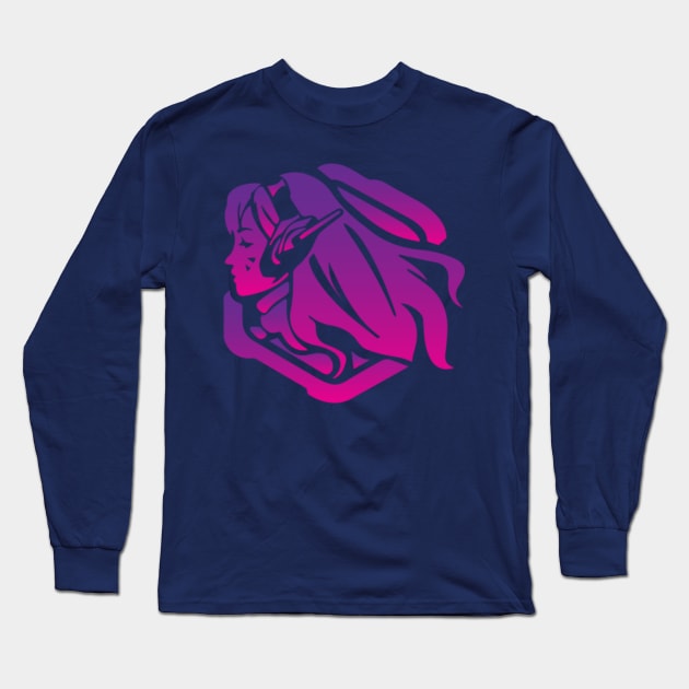 Dva Purple Artwork Overwatch Long Sleeve T-Shirt by Rebus28